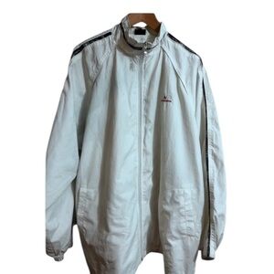 Dolce & Gabbana White Zip-Up Jacket Sz L Men
